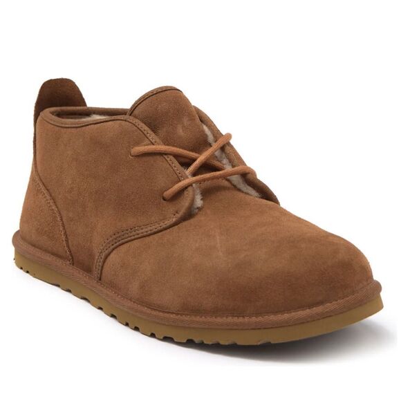 UGG Mens Tan Suede Boots Size 12 Ankle Chukka‎ Maksim Shearling Tamarind NEW main image 5